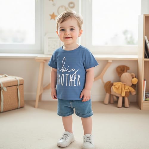Big Brother T Shirt Little Brother Little Sister Big Sister Matching Outfits Siblings Baby Toddler Tee Clothes4