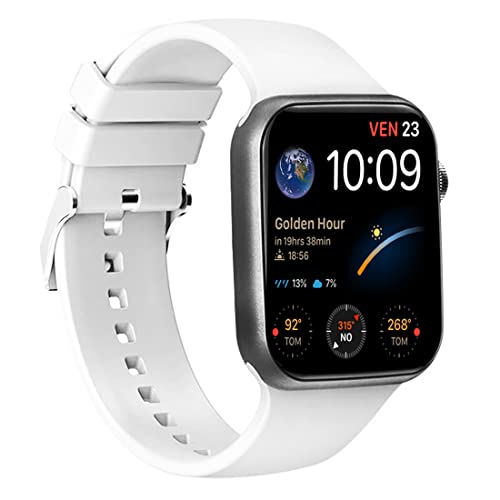 Image of Tokdis Vortex Bluetooth Calling Smartwatch with Stylish 1.80 inch Curved IPS Display, Working Crown, Heart & Spo2 Monitoring, 100+ Watch Faces, Activity Tracking for Men & Women - White