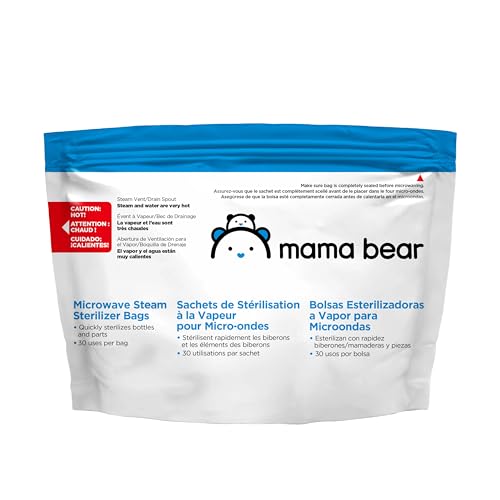 Image of Amazon Brand - Mama Bear Sterilizer Bags, 10-count