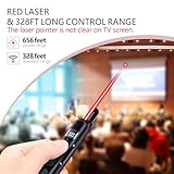 Norwii N21 Bluetooth Presentation Clicker with Telescopic Teaching Pointer, Presentation Remote with Retractable Stick for PowerPiont, Wireless Presenter, Slide Advancer - Black - Image 3