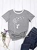 Dresswel Women Dandelion T-Shirt Cute Birds Graphic Print Crew Neck Short Sleeve Summer Tops Basic Tshirts #1