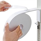 Burlete puerta entrada ventana (24mm 8mm 3.6M) Aislante acustico y termico, autoadhesivo ventana corredera aluminio, compatible con jambas para exterior - interior, bajo frio - calor, weather strip
