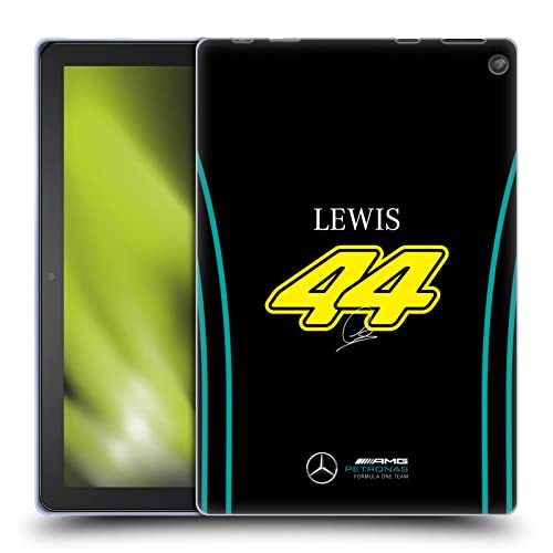 Head Case Designs Officially Licensed Mercedes-AMG Petronas F1 Team Race Suit 2022 Lewis Hamilton Soft Gel Case Compatible with Amazon Fire HD 10 (2021)