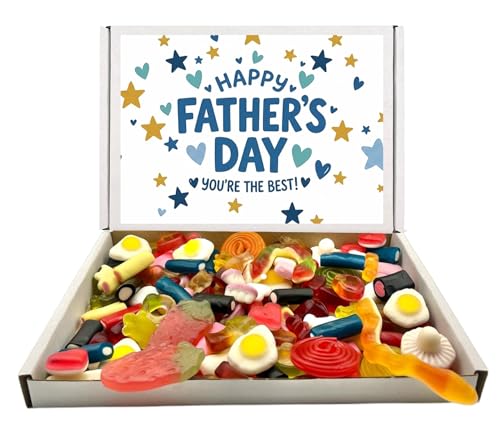 Fathers Day Sweet Gift Box Assorted Quality Pick n Mix Treats Retro Sweets Gift for Dad Daddy (Jelly Mix 400g)