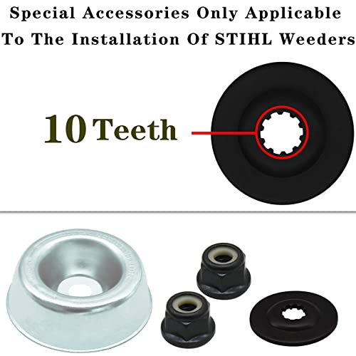 CZS Gardening Machine Lawnmower Blade Adapter Attachment, Brush Blade Adapter Kit Replacement for String Trimmers Brush Cutter