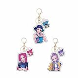 Juego De 3 Llaveros De Acrílico K Pop – Accesorios Decorativos Para Mochilas, Bolsos Y Llaves, Cómodos Y Duraderos, Ideales Para Demon Hunters, Adecuado Para Cumpleaños, Fiestas Y Detalles Para Amigos