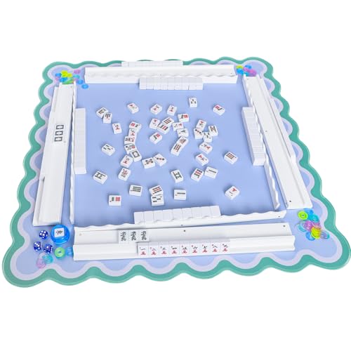Mahjong Racks with Pushers, Set de 4 Accesorios de Madera miniatura 6