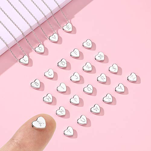 M MOOHAM Heart Initial Necklace Gifts for Girls Women - S925 Sterling Silver Tiny Letter Necklace Birthday Gift for Kids Teen Girl Jewelry4