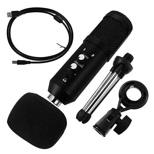 UPKOCH USB Condenser Microphone Stand for Pc and Laptop Streaming and Play USB Recording Mic for Vocals Instruments Podcasts and Conferences