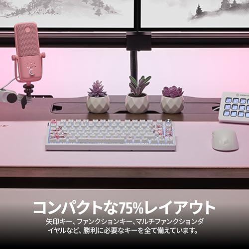 CORSAIR K65 PLUS -Cherry Blossom- ワイヤレスゲーミングキーボード CH-91D431E-JP の商品画像 2