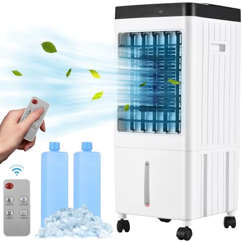 La Mejor review de Humidificadores y purificadores de aire los 7 más buscados. 34 Ventilador Humidificador Purificador, Aire Acondicionado Portátil 3 en 1,3 Velocidades, con Mando a Distancia, Depósito de Agua Grande de 10L, Temporizador, Apto para Oficina,...