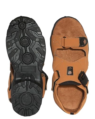 Image of Men's Suede Sports Sandals | Adjustable Strap Design | Lightweight Airmix Sole | Comfortable Sandals | Anti-Slip Casual Footwear | Desert-6