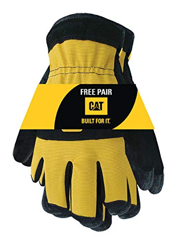 Cat SPLIT LTHR GLOVE XL 2PK (Pack of 1)