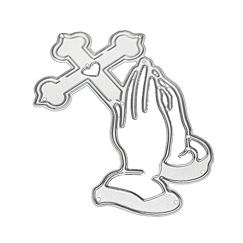 SXFSE Cutting Dies, Cross Cutting Dies Stencil Metal Mould Template for DIY Scrapbook Album Embossing Craft Paper Card Making - Thumbnail 2