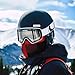 Unisex Fashion Ski Balaclava Mask, Wear Resistant Comfortable Dust Proof Windproof Neck Warmer Head Scarf for Skiing, Hiking, Cycling, Red Black Check Plaid
