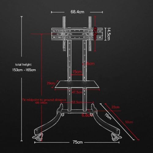 Soporte de piso universal para TV de 32-75 pulgadas miniatura 2