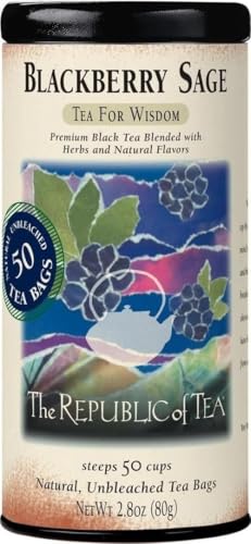 Image of The Republic of Tea Blackberry Sage Black Tea, 50 Count