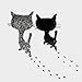 Produktbild mmzki Wohnzimmer Tierdruck Wandbild Katze Leinwand Malerei minimalistischen Poster Stoff ohne Komposition zurück in die Zukunft 30X40cm_no_Frame_3