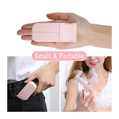 Mini ventilateur portatif blanc USB double tête pour voyage et bureau - 7