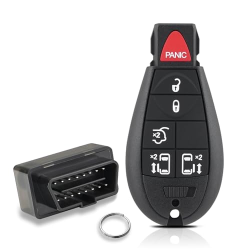 Key Fob Replacement Remote Key Kit for Dodge Grand Caravan 2008 2009 2010 2011 2012 2014 2014 2015 2016 Chrysler Town and Country 2008-2019 Keyless Entry Remote IYZ-C01C M3N5WY783X