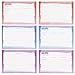 Juvale Recipe Cards - 4 x 6-Inch, Watercolor, 60-Pack - Double-Sided Cardstock & Color Coded Recipe Cards for Kitchen Organization & Cooking