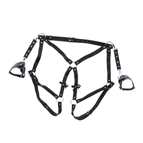 oshhni harnachement de Corps En PU Sangle de Jambe avec Boucles Ajustables