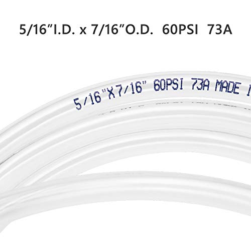 Image of Eastrans 100ft x 5 /16 inch Clear Vinyl Tubing, Flexible Plastic PVC Tubing | BPA Free and Non Toxic, UV / Chemical Resistant, Lightweight