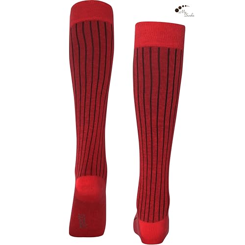 Image of Mysocks Knee High Socks for Women Men Combed Cotton Seamless Toe Tall Long High Socks