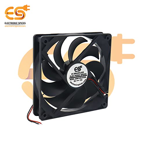 Image of Electronic Spices 12025 4.75inch (120x120x25mm) Brushless 12v Dc Exhausts Cooling Fan Single Piece