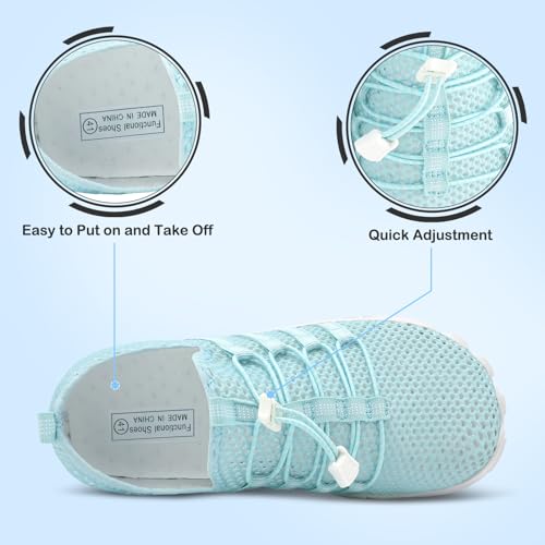 Image of L-RUN Barefoot Water Shoes Women Mens Aqua Sock Athletic Hiking Water Sports Shoes for Swim Beach Pool Sand Diving Walking