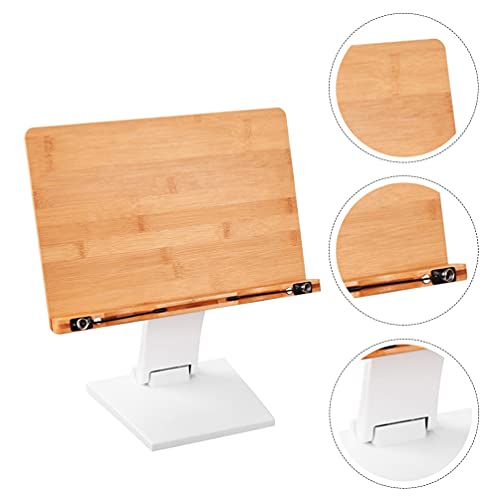 NUOBESTY Suporte para balcão de cozinha ajustável, suporte de livro de receitas, tábua de corte de m