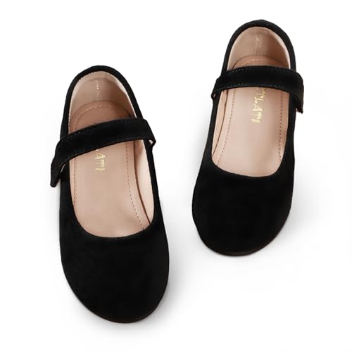 Girls Mary Jane Dress Shoes Toddler Flower Girls Casual Slip on Ballet Flats School Wedding Party Church Shoes
