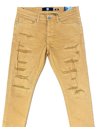 Mens Ross Slim Tapered Fit Desert Jeans (JR955R)2