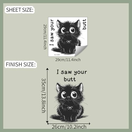 Vinilo Decorativo Gato Negro Achang para Pared Infantil miniatura 2