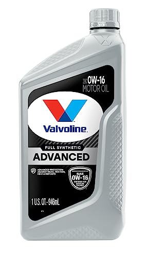 Valvoline Advanced Full Synthetic SAE 0W-16 Motor Oil 1 QT