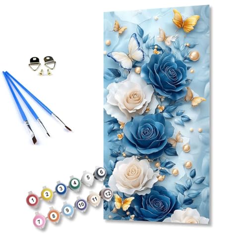 Peinture par numéro adulte fleur kit complet pour peindre sans savoir dessiner 180x90
