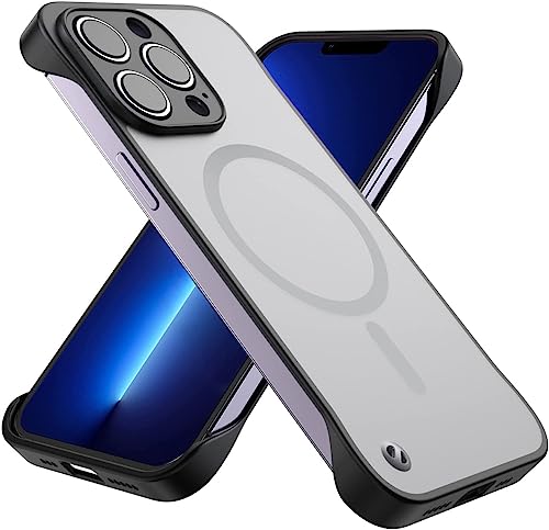 iPhone13proP[X magsafeΉ t[X }OZ[t P[X frameless case V^ ^ y ΂݂Ȃ Yی X Obv ₷ CX[d MagSafe Ή 6.1C` ACtH 13