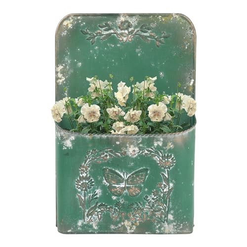 All-Chic-Outdoor-Wall-Planter-Wall-Metal-Hanging-Planter-Wall-Planters-for-Indoor-Plants-Wall-Vase-for-Flowers-Metal-Planters-for-Outdoors-for-Farmhouse-Shabby-Chic-DecorGreen All Chic Outdoor Wall Planter Wall Metal Hanging Planter Wall Planters for Indoor Plants Wall Vase for Flowers Metal Planters for Outdoors for Farmhouse Shabby Chic DecorGreen