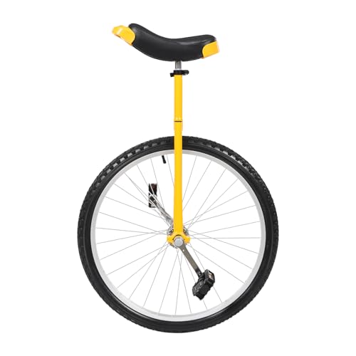 Image of DYNAMI Unicycle with Excellent Steel Frame,Leakproof Tire,Adjustable Height,Curved PU Seat,Mute Bearing,Anti-Slip Designs,for Outdoor Sports Fitness Exercise