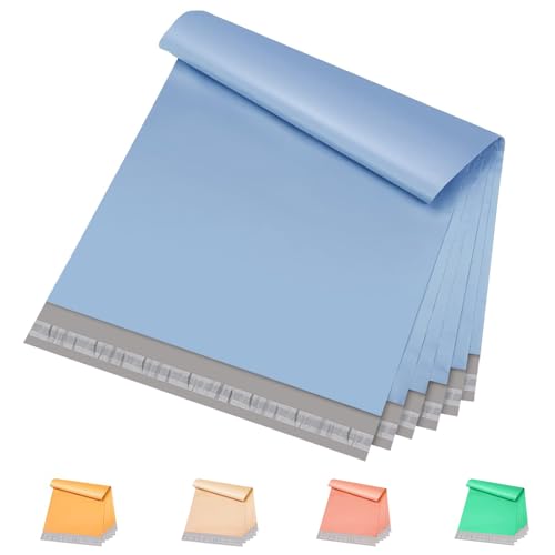 Image of Metronic Poly Mailers 10x13 100PC Shipping Bags Envelopes for Clothing | Small Mailers Poly Bags Mailing Bags for Small Business, Waterproof Tear-Proof Plastic Packaging Bags for Online Sellers Blue
