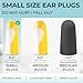 Peace&Quiet PQ Small Ear Plugs for Sleeping - 40 Earplugs for Sleep, Snoring, Small Ear Canals, Noise Cancelling 32 dB, Sound Blocking, for Women and Men