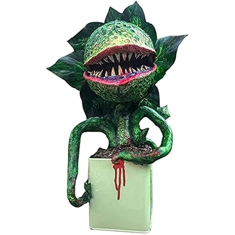ERZU Halloween Decoration,Halloween Piranha Decoration,Little Shop of Horrors Plant Piranha Decoration for Home ​Decor, Horror Little Shop Piranha Plant Decoration Cover