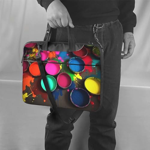 Bolso de hombro para laptop KHiry 15.6 pulgadas negro miniatura 6