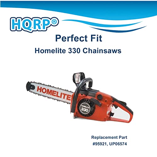 Hqrp 5 - Pack Foam Gasket Filters Compatible With Homelite 330 Series Ut-10608 Ut-10609 Chainsaws, 95921 Up06574 Replacement #TOP2