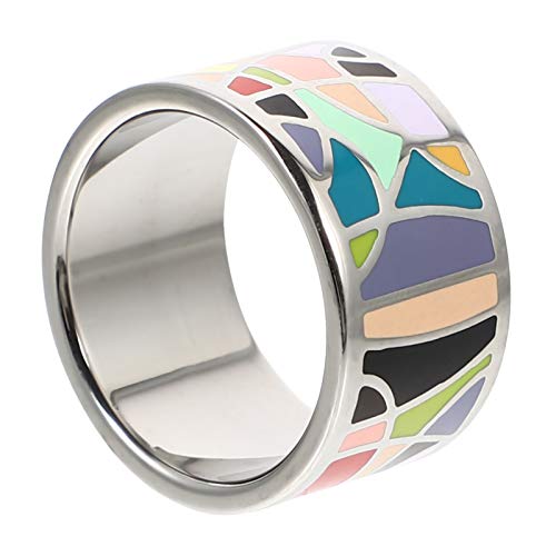 SOIMISS 1pièce Boucle Écharpe Chic Acier Titane Lisse Anneau Fashionable Pour Foulard Accessoire Élégant Pour Femmes