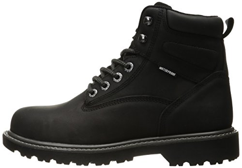 Wolverine Men's Floorhand Waterproof 6" Steel Toe Work Boot, Black, 12 M US - Thumbnail 5