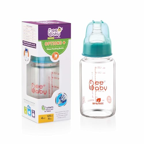 BEEBABY 2 in 1 Spout & Straw Sippy Cup with Detachable Handle for 9 Months Baby/Toddler, Leak Proof, 100% BPA Free, Easy to Hold, Frim Grip Sipper Bottle for Kids 150 ml / 5 oz (Blue, 9 M+)