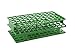 Full-Size Polypropylene Test Tube Racks 13 mm 72 Place (Green) (pk of 8)