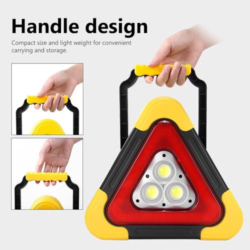 Luz triangular solar multifuncional reflectante y plegable para reparación de automóviles 3