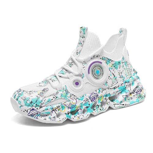 Men's Running Shoes - White - US Men's Sizes - Maximum Cushioning - Athletic Sports Shoes